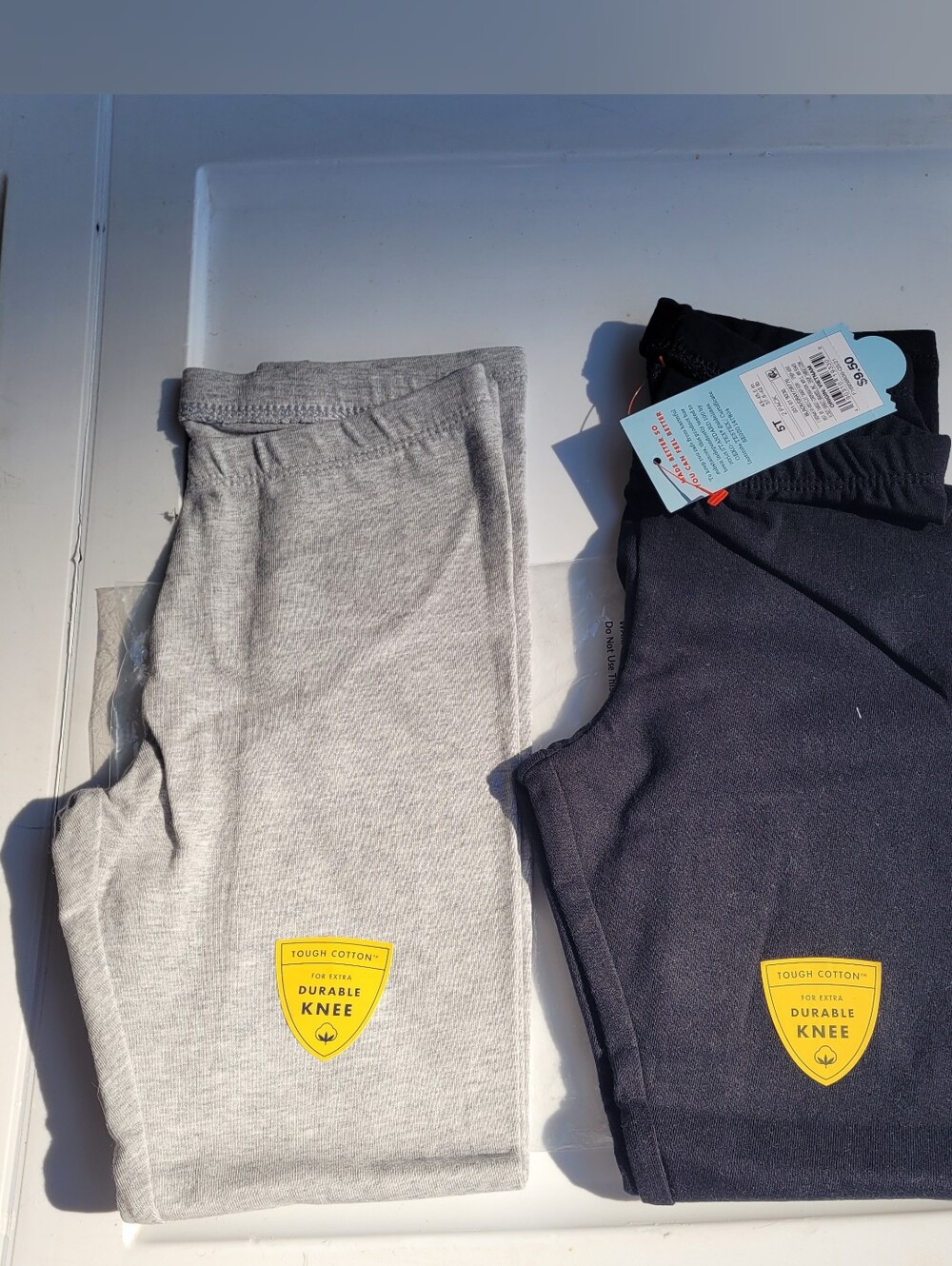 Girls 5T Cat & Jack Leggings - 2 Pack Black And Gray